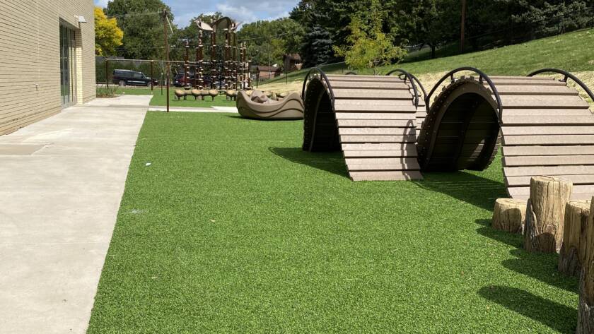 Pet Friendly Synthetic Grass Courtyards